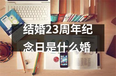<h3>结婚23周年纪念日是什么婚