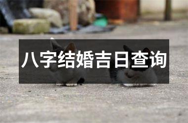 <h3>八字结婚吉日查询