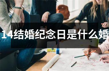 <h3>14结婚纪念日是什么婚