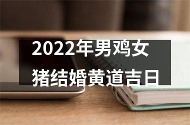 2022年男鸡女猪结婚黄道吉日