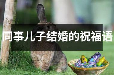 <h3>同事儿子结婚的祝福语
