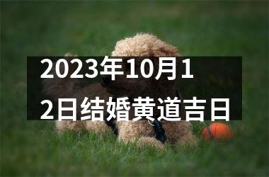 2023年10月12日结婚黄道吉日