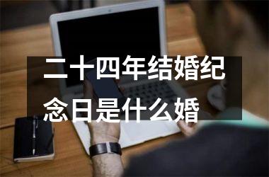 <h3>二十四年结婚纪念日是什么婚