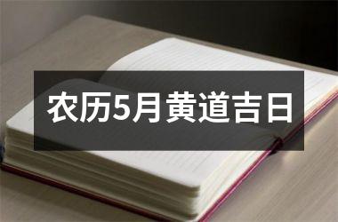 <h3>农历5月黄道吉日