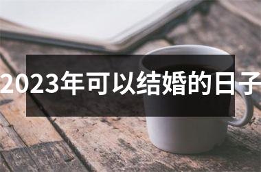 2023年可以结婚的日子