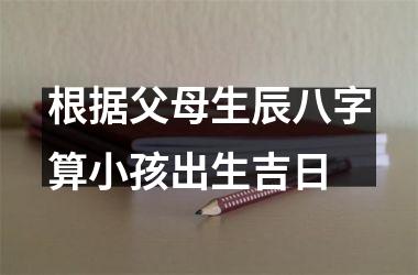 根据父母生辰八字算小孩出生吉日