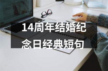 <h3>14周年结婚纪念日经典短句