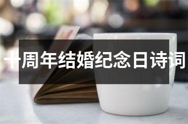 十周年结婚纪念日诗词