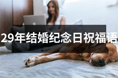 <h3>29年结婚纪念日祝福语