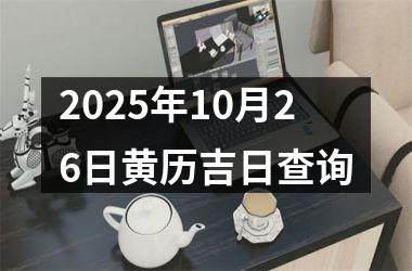<h3>2025年10月26日黄历吉日查询