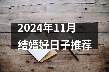 <h3>2024年11月结婚好日子推荐