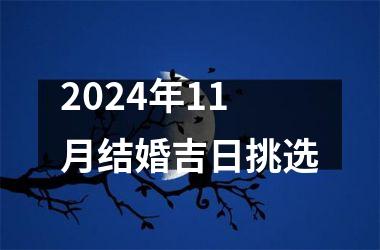 <h3>2024年11月结婚吉日挑选