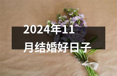<h3>2024年11月结婚好日子