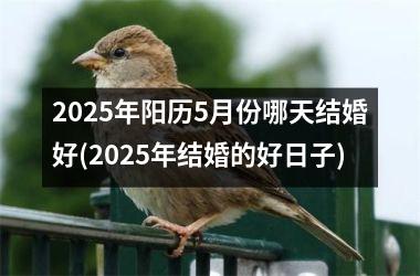 <h3>2025年阳历5月份哪天结婚好(2025年结婚的好日子)