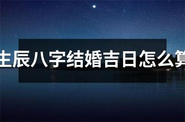 生辰八字结婚吉日怎么算