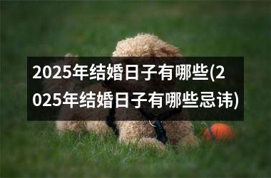 <h3>2025年结婚日子有哪些(2025年结婚日子有哪些忌讳)