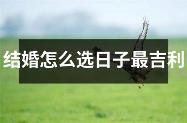 <h3>结婚怎么选日子最吉利