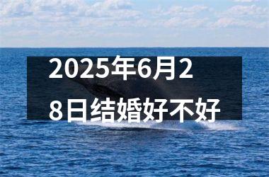 <h3>2025年6月28日结婚好不好