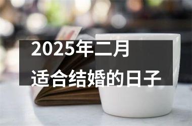 <h3>2025年二月适合结婚的日子