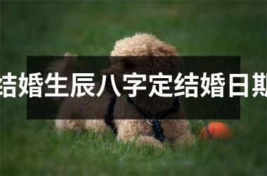 <h3>结婚生辰八字定结婚日期