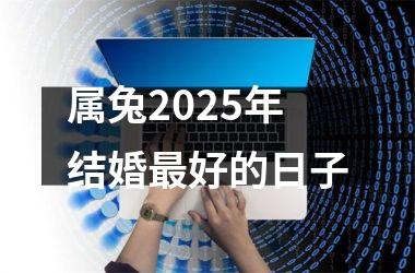 <h3>属兔2025年结婚最好的日子