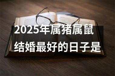 <h3>2025年属猪属鼠结婚最好的日子是