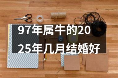 <h3>97年属牛的2025年几月结婚好