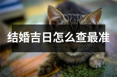 <h3>结婚吉日怎么查最准