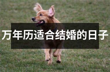 <h3>万年历适合结婚的日子