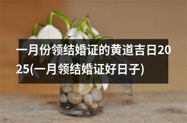 <h3>一月份领结婚证的黄道吉日2025(一月领结婚证好日子)