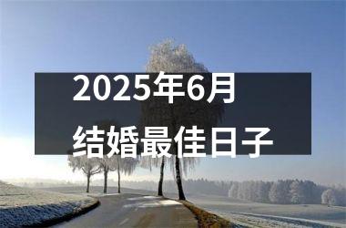 <h3>2025年6月结婚最佳日子