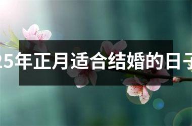 <h3>25年正月适合结婚的日子