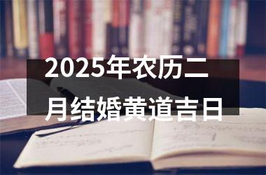 <h3>2025年农历二月结婚黄道吉日