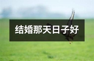 <h3>结婚那天日子好