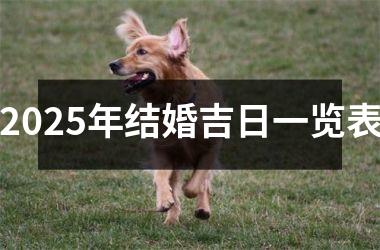 <h3>2025年结婚吉日一览表