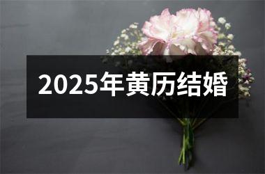 <h3>2025年黄历结婚