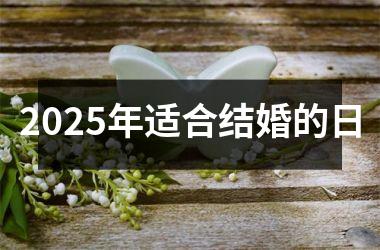 2025年适合结婚的日