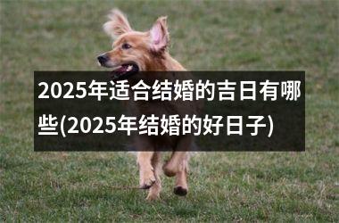 <h3>2025年适合结婚的吉日有哪些(2025年结婚的好日子)