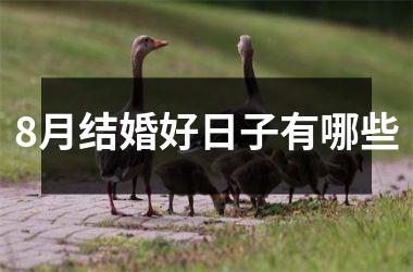 <h3>8月结婚好日子有哪些