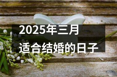 <h3>2025年三月适合结婚的日子