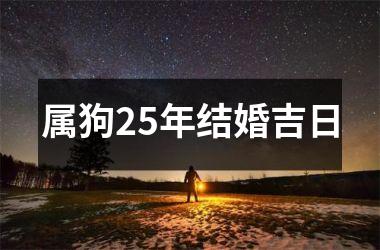 <h3>属狗25年结婚吉日