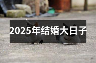 <h3>2025年结婚大日子