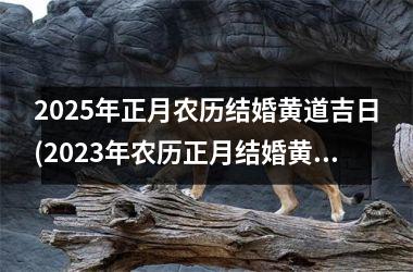 <h3>2025年正月农历结婚黄道吉日(2023年农历正月结婚黄道吉日一览表)