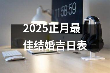 <h3>2025正月最佳结婚吉日表