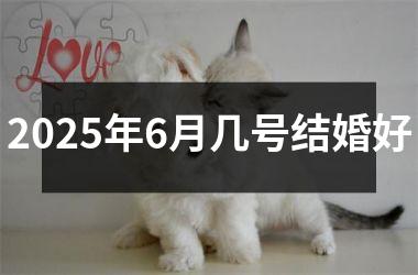 <h3>2025年6月几号结婚好