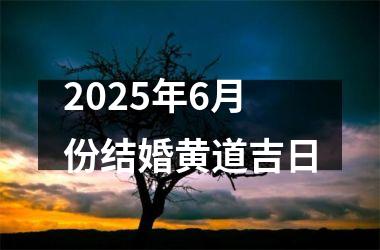 <h3>2025年6月份结婚黄道吉日