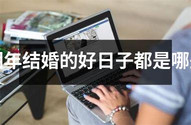 <h3>明年结婚的好日子都是哪些