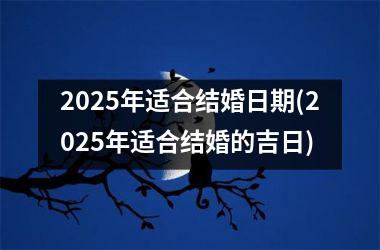 <h3>2025年适合结婚日期(2025年适合结婚的吉日)
