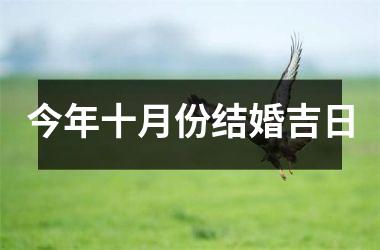 <h3>今年十月份结婚吉日