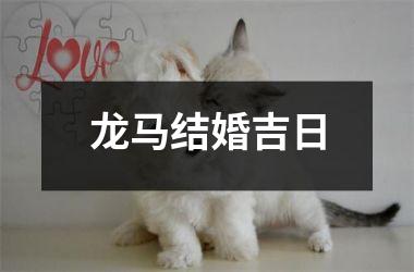 <h3>龙马结婚吉日